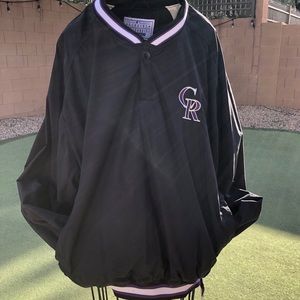 EUC Vintage MLB Colorado Rockies Windbreaker Sz Large